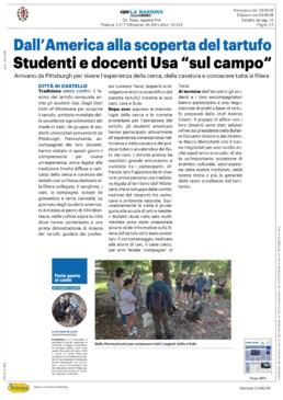 Città di Castello - Dall`America alla scoperta del tartufo Studenti e docenti Usa